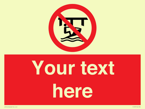 Custom Do not use watercraft in the vicinity of piers